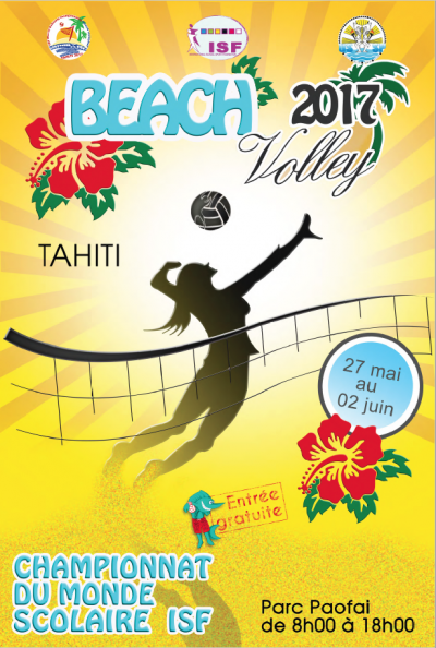 Championnats du monde scolaire de beach volley Tahiti 2017