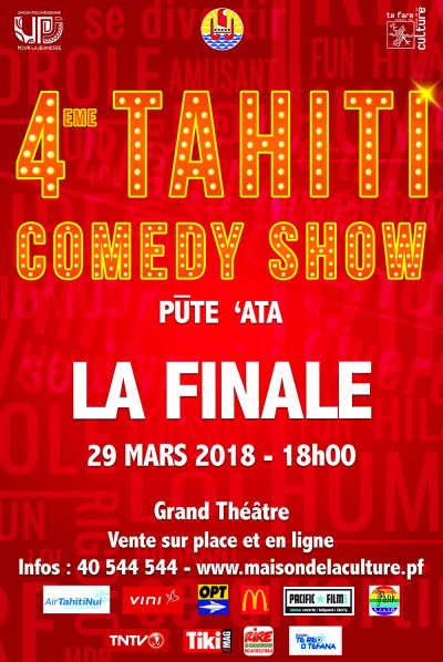 Affiche Tahiti comedy show 2018-rouge-1bis